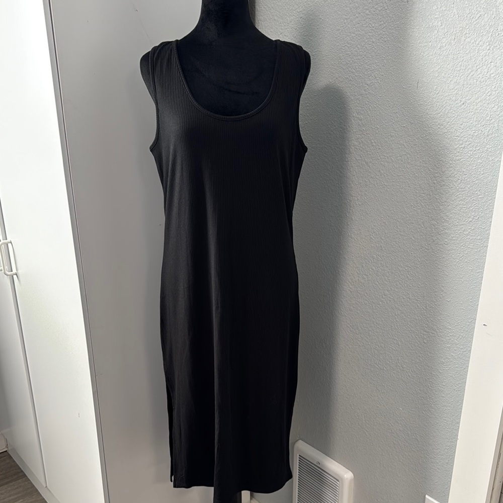 First Love Classic Black Midi Dress